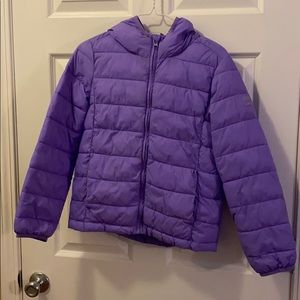 GAPkids lavender down coat sz XXL (14-16)